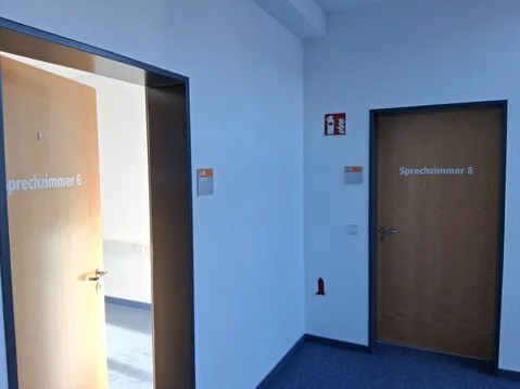 Modulares Leitsystem in einem Ärztehaus